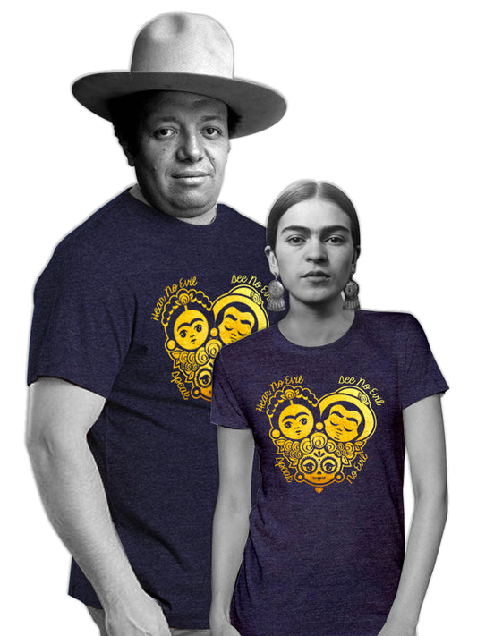 Mexicons Art Gold Catrina Tshirt