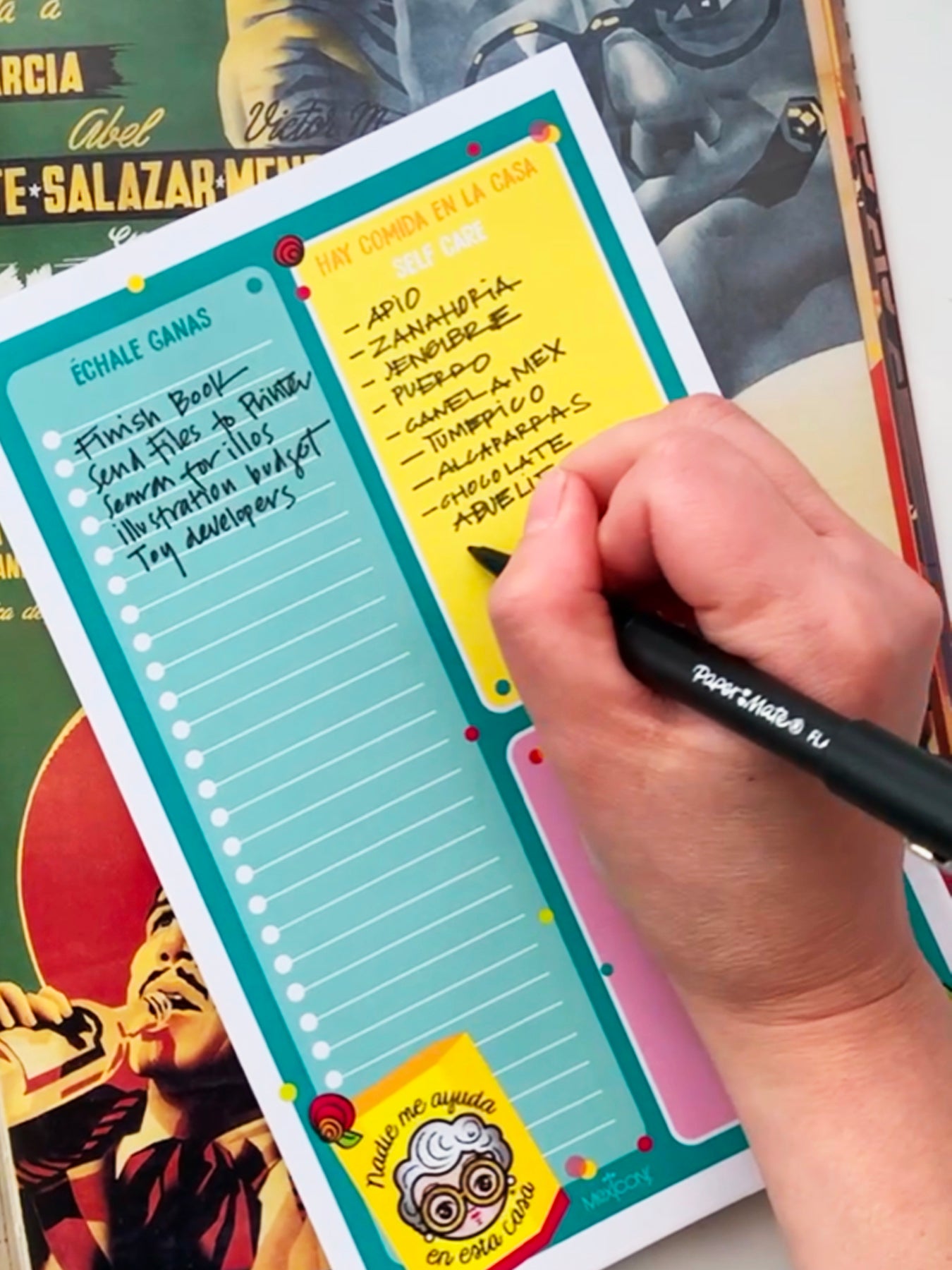 MexiconsArt, Abuelita Sara Garcia Notepad