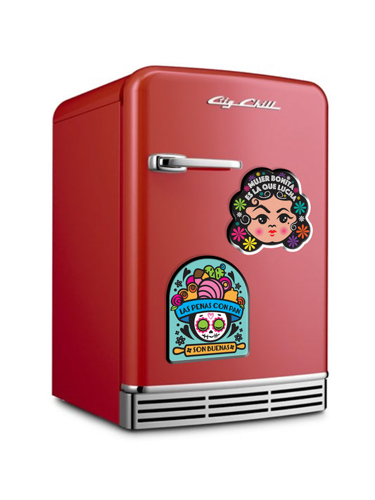 MexiconsArt Magnet. Inspired and Parody of Panadero . Original art copyright by Haydee Yanez for MexiconArt