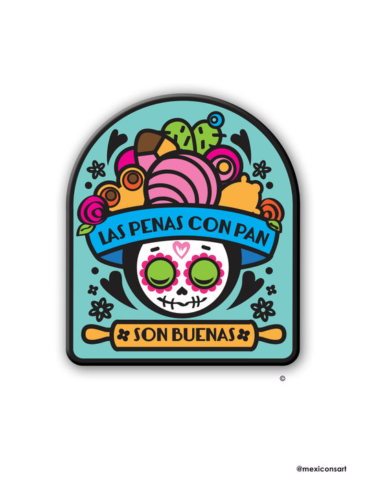 MexiconsArt Magnet. Inspired and Parody of Panadero . Original art copyright by Haydee Yanez for MexiconArt