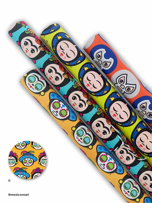MexiconsArt, Wrapping Paper Hasta la Muerte