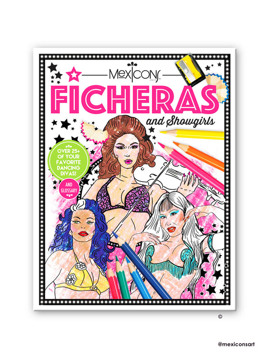 Ficheras Coloring book by MexiconsArt
