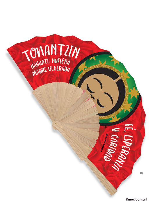 mexiconsart handfan guadalupe