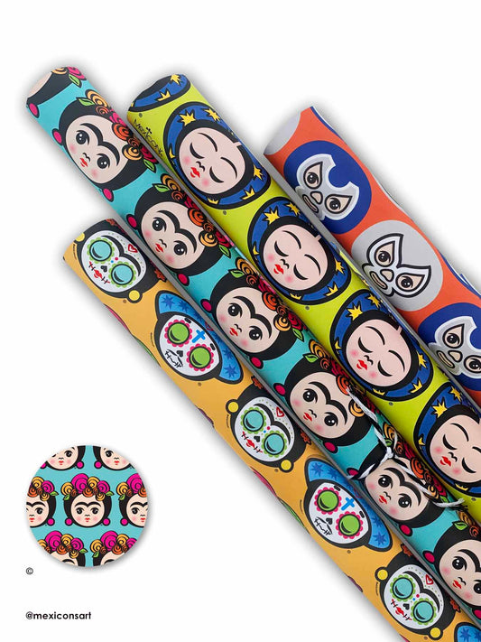 MexiconsArt, Wrapping Paper Frida
